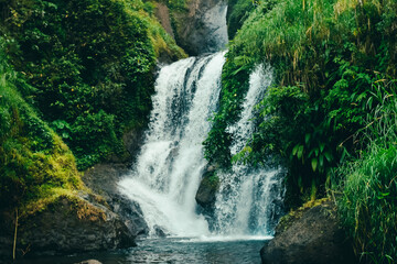 A waterfall in indonesia