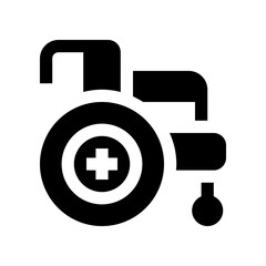 wheelchair icon for your website, mobile, presentation, and logo design.