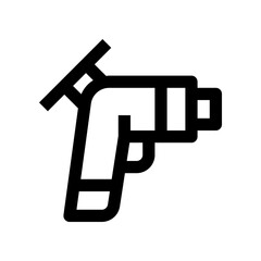 thermo gun icon for your website, mobile, presentation, and logo design.