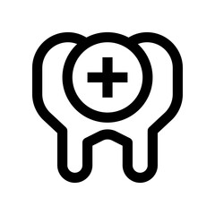 tooth icon for your website, mobile, presentation, and logo design.