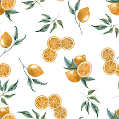 Padr&atilde;o de estampa sem emenda de lim&atilde;o siciliano