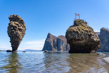 えびす岩と大黒岩（北海道余市郡）