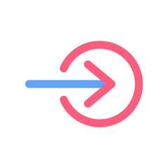 login icon for your website design, logo, app, UI. 