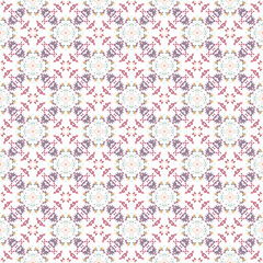 Seamless background pattern with a variety of multicolored squares.