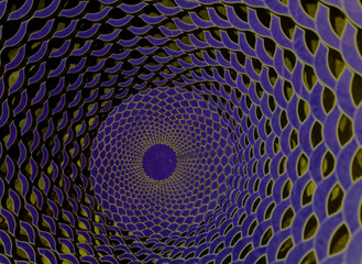 Glass Pattern #5 - Purple spiral #6