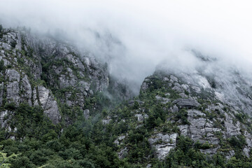 Landscape between Caleta Yungay and Tortel - traveling the Carretera Austral at the end of summer - Patagonia, Chile
