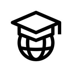 graduation icon for your website, mobile, presentation, and logo design.