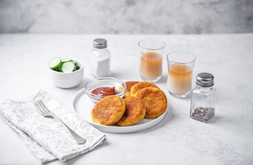 Potato spice patties, Aloo Tikki. Indian street food