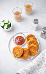 Potato spice patties, Aloo Tikki. Indian street food