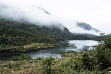 Landscape between Caleta Yungay and Tortel - traveling the Carretera Austral at the end of summer - Patagonia, Chile