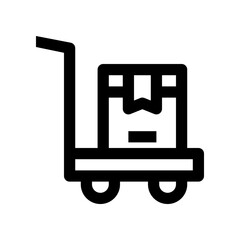 trolley icon for your website, mobile, presentation, and logo design.