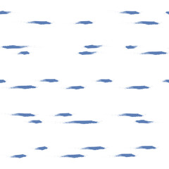 Seamless Stripe Pattern, Water vector background. rain drops brush stroke, curly paint lines, watercolor illustration