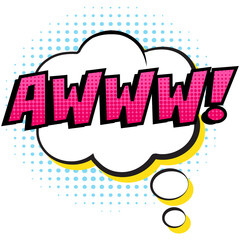 pop art comic speech bubble