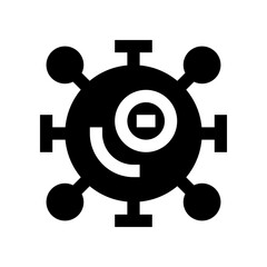 virus icon for your website, mobile, presentation, and logo design.