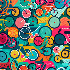 seamless pattern cycling Generative AI
