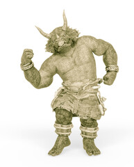 triceratops warrior is so strong