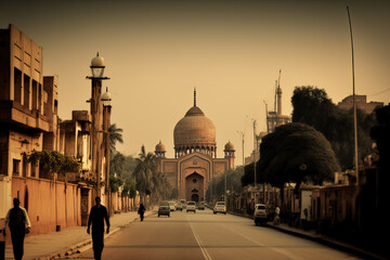 Naklejka premium Delhi Delights: A Captivating Landscape Photo of India's Bustling Capital