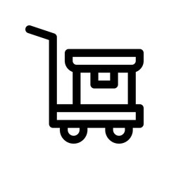 trolley icon for your website design, logo, app, UI. 