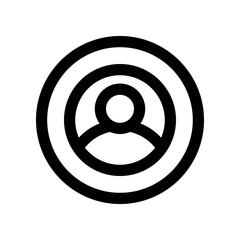 profile icon for your website design, logo, app, UI. 