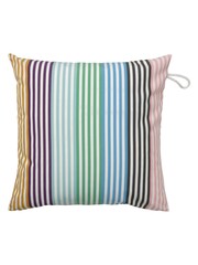 Home garden outdoor textile Throw pillow Colorful Square Fabric polyester Beautiful Modern Expressive pattern Interior element Isolated on white background