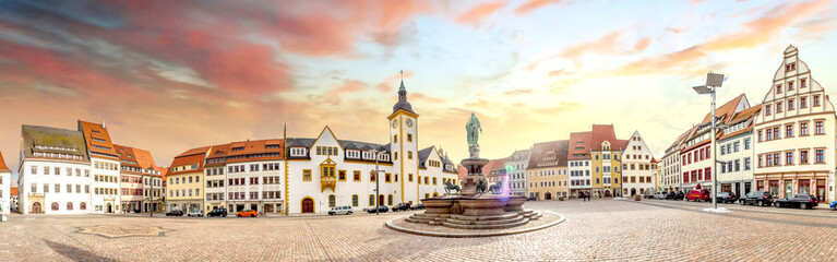 Altstadt, Freiberg, Sachsen, Deutschland 