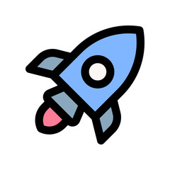 rocket icon for your website design, logo, app, UI. 