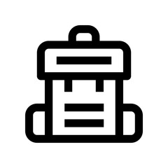 backpack icon for your website, mobile, presentation, and logo design.