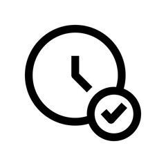 clock icon for your website, mobile, presentation, and logo design.