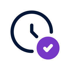 clock icon for your website, mobile, presentation, and logo design.