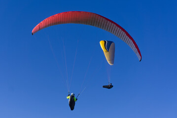 paraglider in the sky
