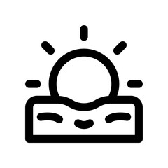 sunrise icon for your website design, logo, app, UI. 