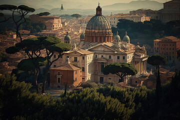 Obraz premium Eternal Beauty: Captivating Rome Landscape