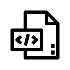 coding icon for your website, mobile, presentation, and logo design.