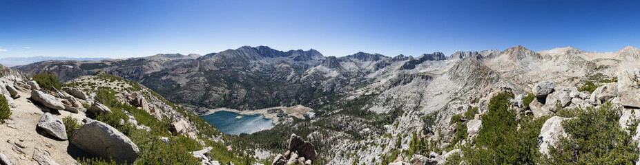 Sierra Nevada Mountain Panorama - obrazy, fototapety, plakaty