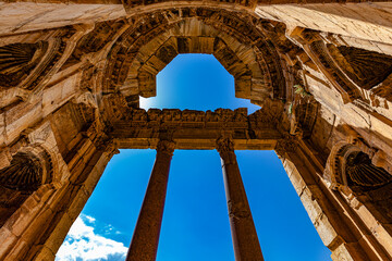Lebanon. Baalbek (UNESCO World Heritage Site), ancient Heliopolis in Greek and Roman period....