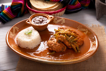 Tortitas de Carne, Meat pancakes. Popular recipe in Mexico and Latin America, Tortitas are similar to cutlets, shredded meat, beef, tuna, chicken or other ingredient, bathed in beaten egg and fried.