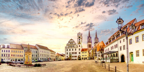 Markt, Oschatz, Deutschland 