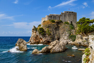Fototapeta na wymiar Dubrovnik, Croatia - Lovrijenac Fortress