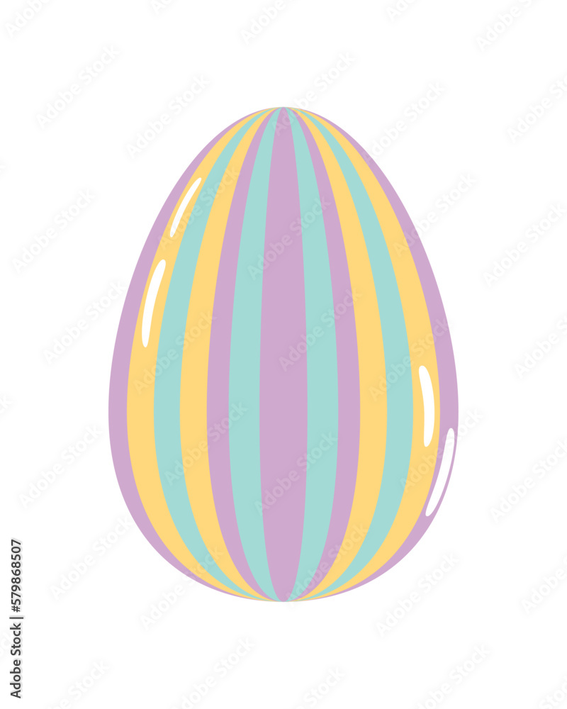 Poster easter decorative egg