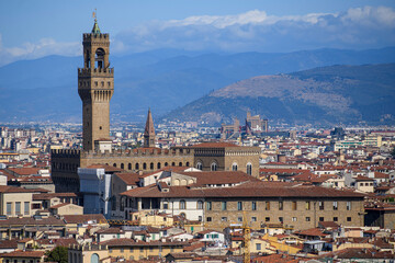 Fototapeta na wymiar The Palazzo Vecchio (Old Palace), Florence, Italy