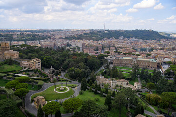 Fototapeta na wymiar Gardens of Vatican City