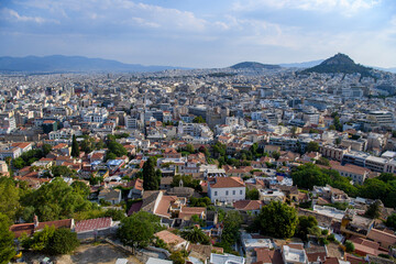 Fototapeta na wymiar Skyline of Athens, Greece