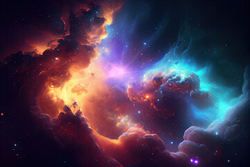 Obraz na płótnie Canvas Ultra Detailed Nebula Abstract Wallpaper (4)