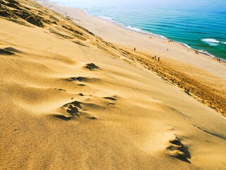 鳥取砂丘　日本海側の景色