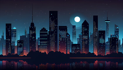 City Skyline at night4