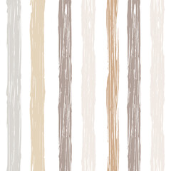 Fototapeta premium Stripes pattern, ocher striped seamless vector background, watercolor paintbrush lines, textured brush lines textile. shabby grunge stripes