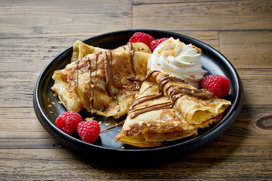 freshly baked crepes