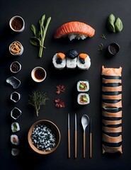 Sushi, Sashimi, Cibo Ristorante Giapponese.