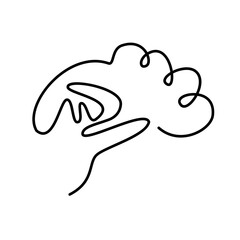abstract line art of human organs