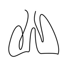 abstract line art of human organs